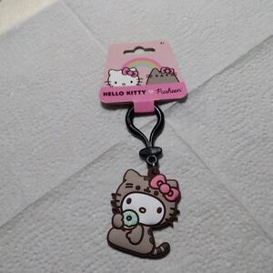 Hello Kitty Pusheen Keychain